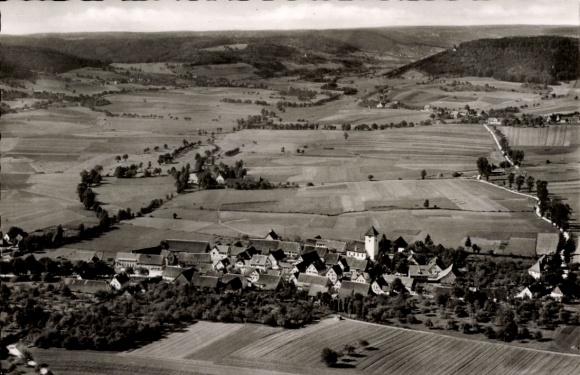 Ak Michelfeld im Kreis Schwäbisch Hall, Fliegeraufnahme