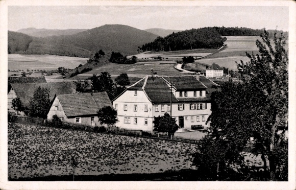 Ak Kothen Motten in der Röhn Unterfranken, Gasthof Pension Tremer