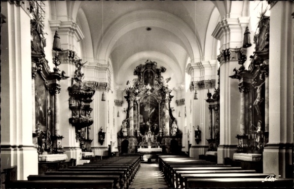 Postcard Schongau in Upper Bavaria, parish church