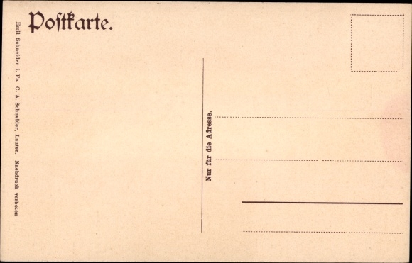 Postcard Lauter Bernsbach in the Erzgebirge of Saxony, view from king Friedrich-August-Höhe