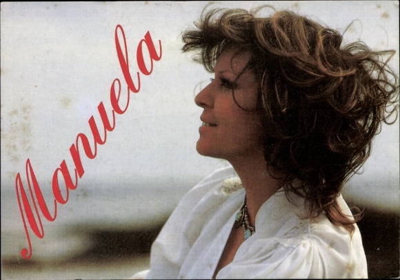 Photo Postcard singer Manuela, side portrait