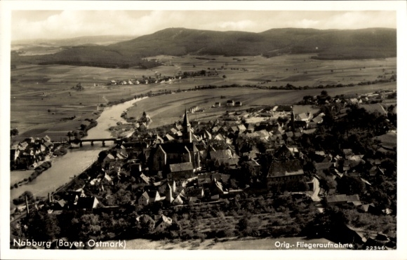 Ak Nabburg in der Oberpfalz, Fliegeraufnahme