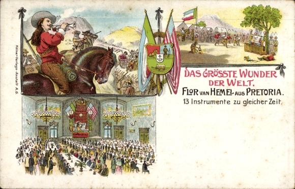 Litho Das größte Wunder der Welt, Flor van Hemel aus Pretoria, 13 Instrumente zu gleicher Zeit