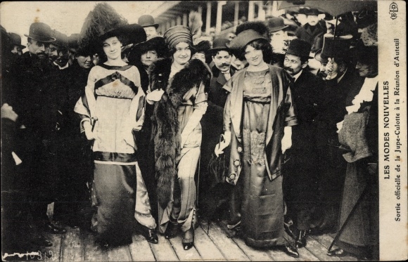 KP Paryż XVI, Les Modes Nouvelles, Jupe-Culotte, Reunion d'Auteuil