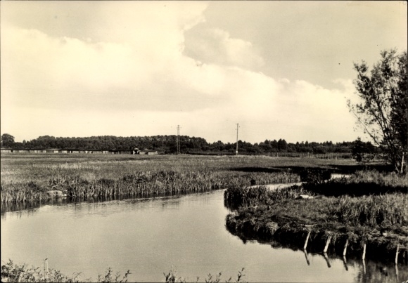 Postcard Goldberg in Mecklenburg, on the Mildenitz