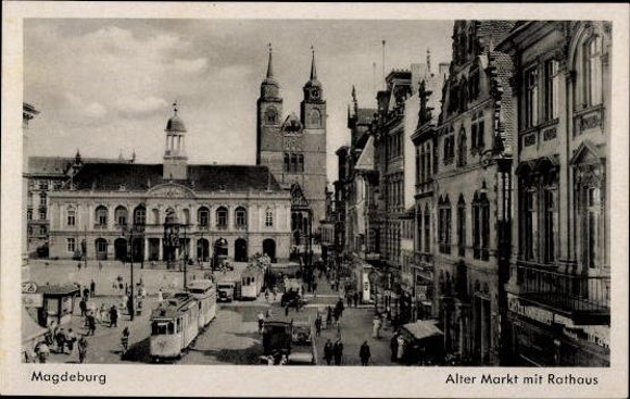 49 Ak Magdeburg Elbe, diverse Ansichten, kleinformatig