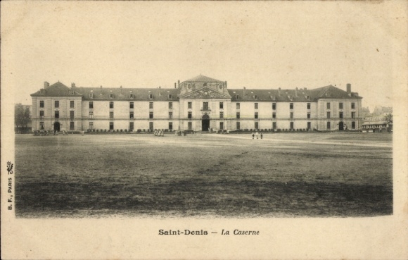 CPA Île Saint Denis Seine Saint Denis, Kaserne