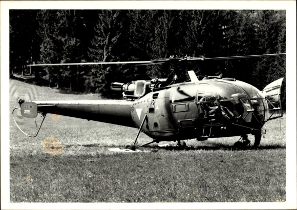 Photo Austrian military helicopter, Aerospatiale SA 319