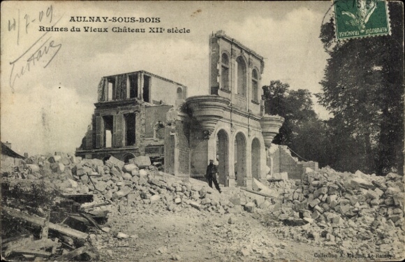 KP Aulnay sous Bois Seine Saint Denis, Ruines du Vieux Chateau XIIe siecle, gruz