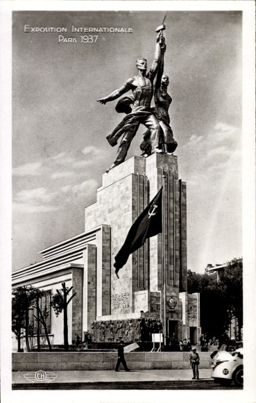 Ak Paris, Weltausstellung 1937, Pavillon der Sowjetunion