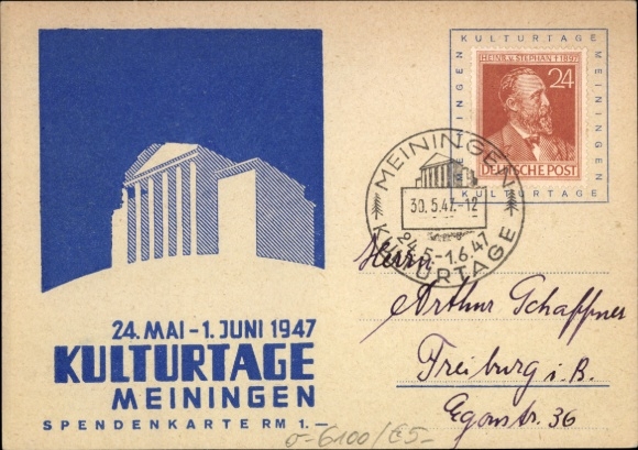 KP Meiningen w Turyngii, Dni Kultury 1947
