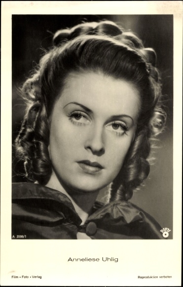 Postcard Actress Anneliese Uhlig, portrait