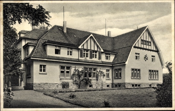 Ak Lomske Crosta Großdubrau in Sachsen, NSV Müttererholungsheim Heidehof