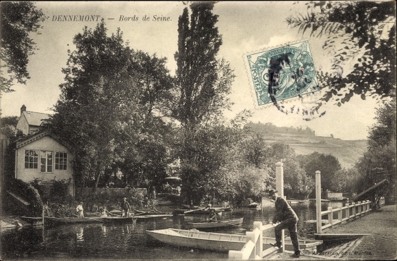 Postcard Dennemont Yvelines, Bords de Seine