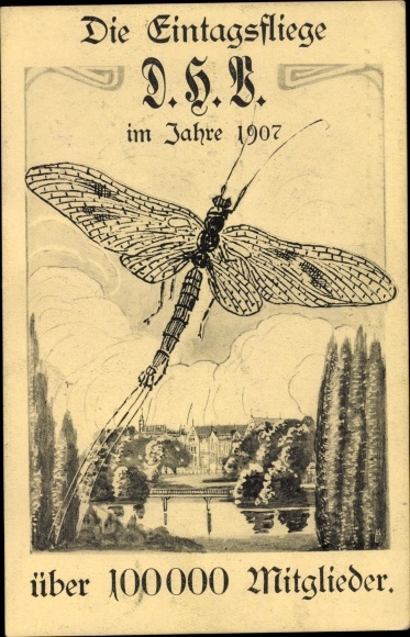 Postcard The Mayfly DHB in 1907 over 100,000 members, labor movement