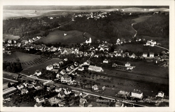 Ak Altenstadt an der Iller, Fliegeraufnahme