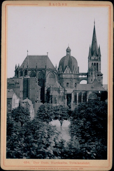 Cabinet Photo Aachen, The Cathedral, North Side