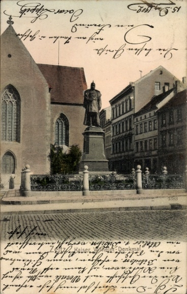 Ak Zeitz im Burgenlandkreis, Kaiser Wilhelm Denkmal