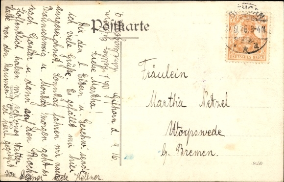 Postcard Gifhorn in Lower Saxony, hostel to the home