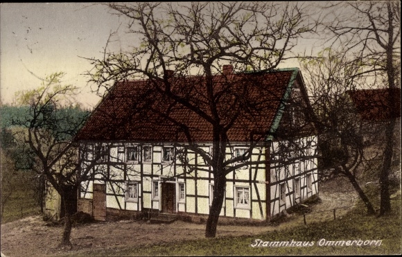 Ak Ommerborn Wipperfürth Noordrijn-Westfalen, St. Jozefklooster van de Eucharistie, hoofdgebouw