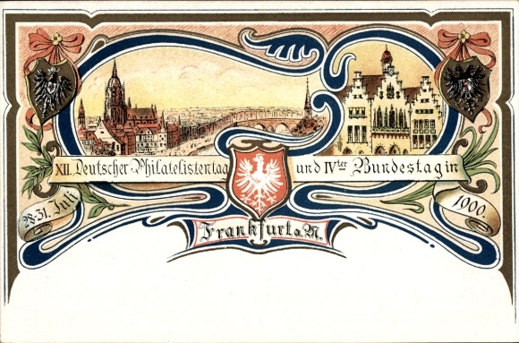 Herb lito Frankfurt nad Menem, XII. Niemiecki Dzień Filatelisty 1900, Rzymianie
