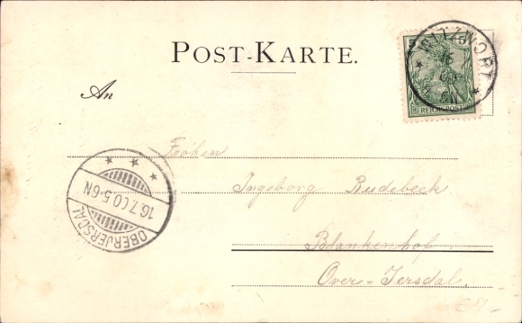 Postcard Witzwort in North Frisia, Roter Haubarg, Roter Heuberg