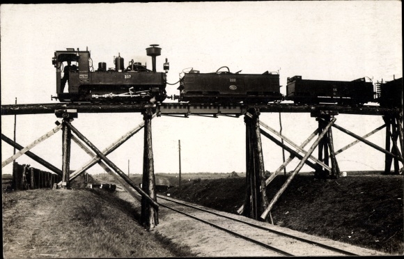 foto Ak Vastorf Nedersaksen, kleine spoorweg, veldspooroefening Pritzwalk - Sternberg