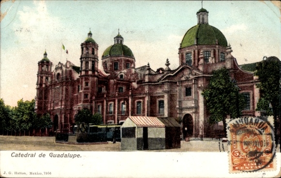 Ak Guadalupe Hidalgo Mexiko Stadt, Catedral