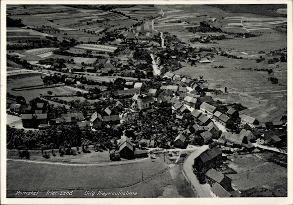 Ak Primstal Nonnweiler Saarland, luchtfoto