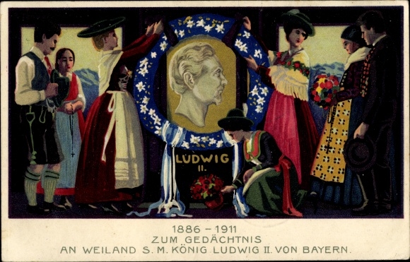 Artist PC In memory of Weiland King Ludwig II of Bavaria, Bavarian costume