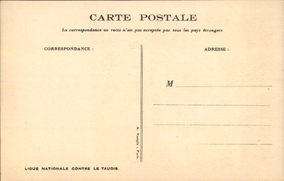 Artist Postcard Poulbot, Francisque, children, trash can, flies