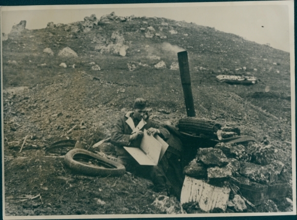 Photo Kerch Crimea Ukraine, Positions defended by German grenadiers, 1944