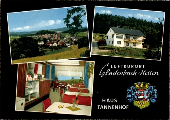 Postcard Gladenbach Hessen, Haus Tannenhof