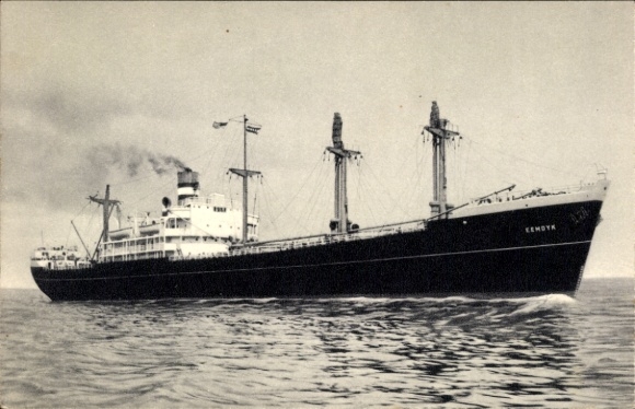 Postcard steamship SS Eemdyk, Holland-America Line, HAL