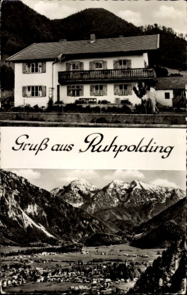 Ruhpolding in Upper Bavaria, general view, Haus Schausbreitner, Barth. Bacher Straße 2