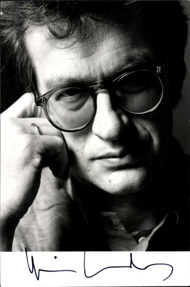 Postcard Actor, Director Wim Wenders, Portrait, Autograph