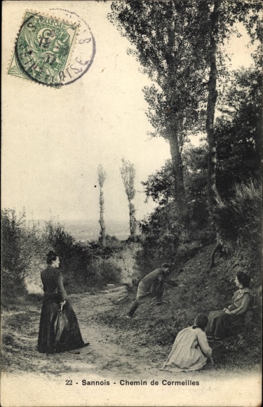 Ak Sannois Val d’Oise, Chemin de Cormeilles