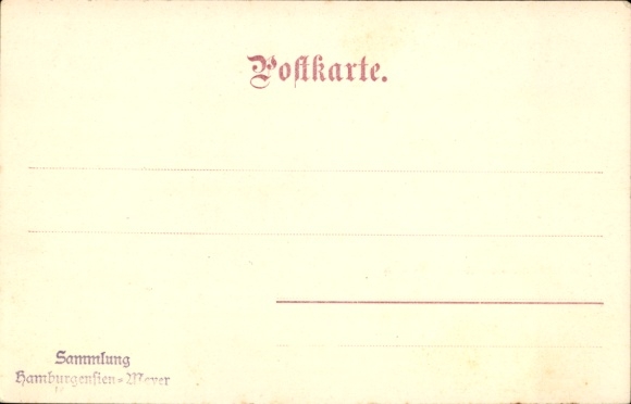 Postcard Hamburg Nord Eppendorf, New Hospital