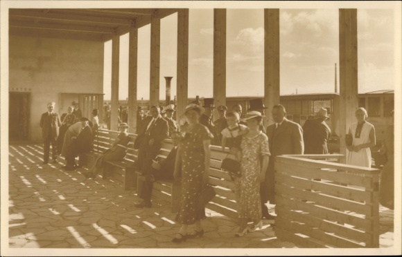 Foto Ak Nürnberg in Mittelfranken, Bahnhof Reichsparteitagsgelände