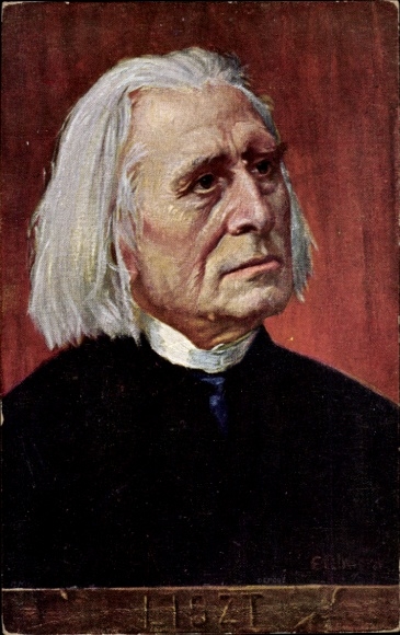 Artist Postcard Eichhorn, Composer Franz Liszt, Liszt Ferencz, portrait