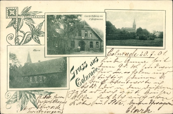 Postcard Colnrade in Lower Saxony, parish, commercial building F. Sietzmann