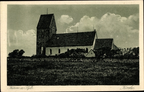 Ak Keitum op Sylt, kerk