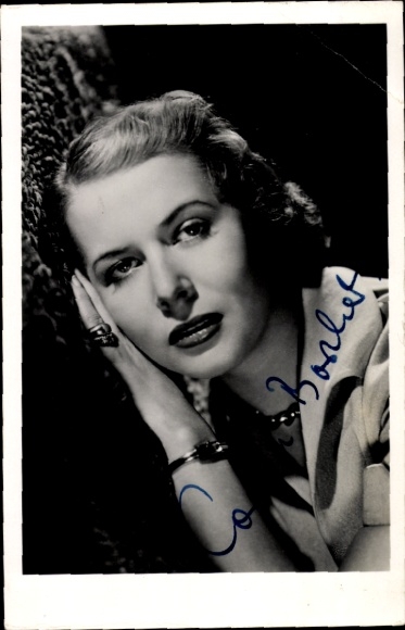Photo Postcard actress Cornell Borchers, portrait, autograph