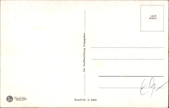 Postcard Wehrmacht, hidden tank