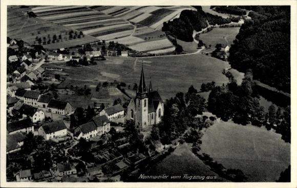 Ak Nonnweiler Saarland, luchtfoto