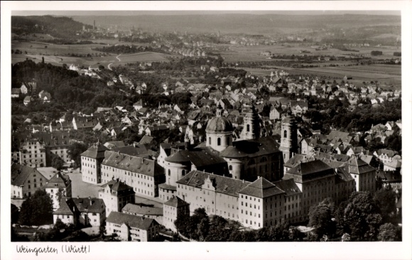 Ak Weingarten in Württemberg, Fliegeraufnahme