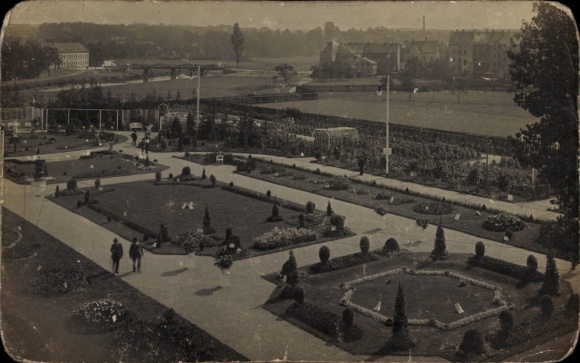 Ak Zwickau in Sachsen, Allgemeine Gartenbauausstellung 1911, Blumenbeete