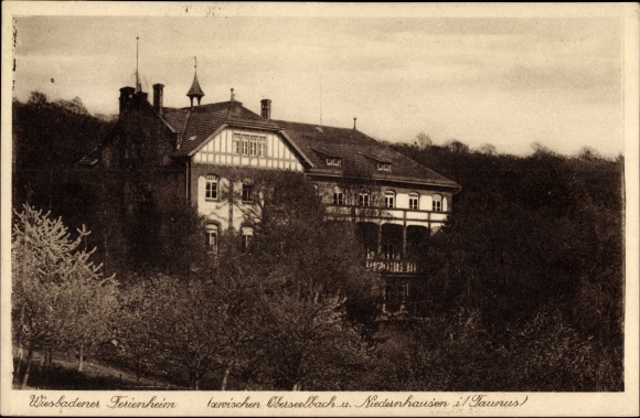 Ak Oberseelbach Niedernhausen im Taunus Hessen, Wiesbadener Ferienheim