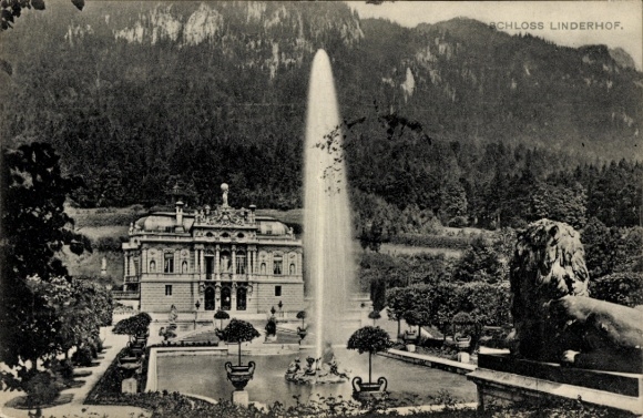 Ak Linderhof Ettal Oberbayern, Schloss Linderhof