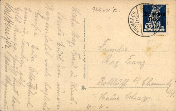 Postcard Kulmbach in Upper Franconia, St. Peter's Church and Plassenburg Castle